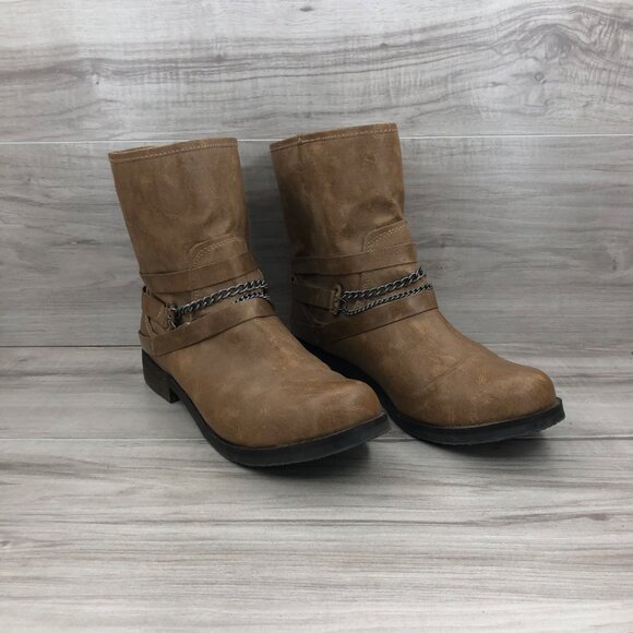 Coconuts by Matisse Boots Women's 8.5 Berriman Brown Pull On Shoes - Picture 1 of 11